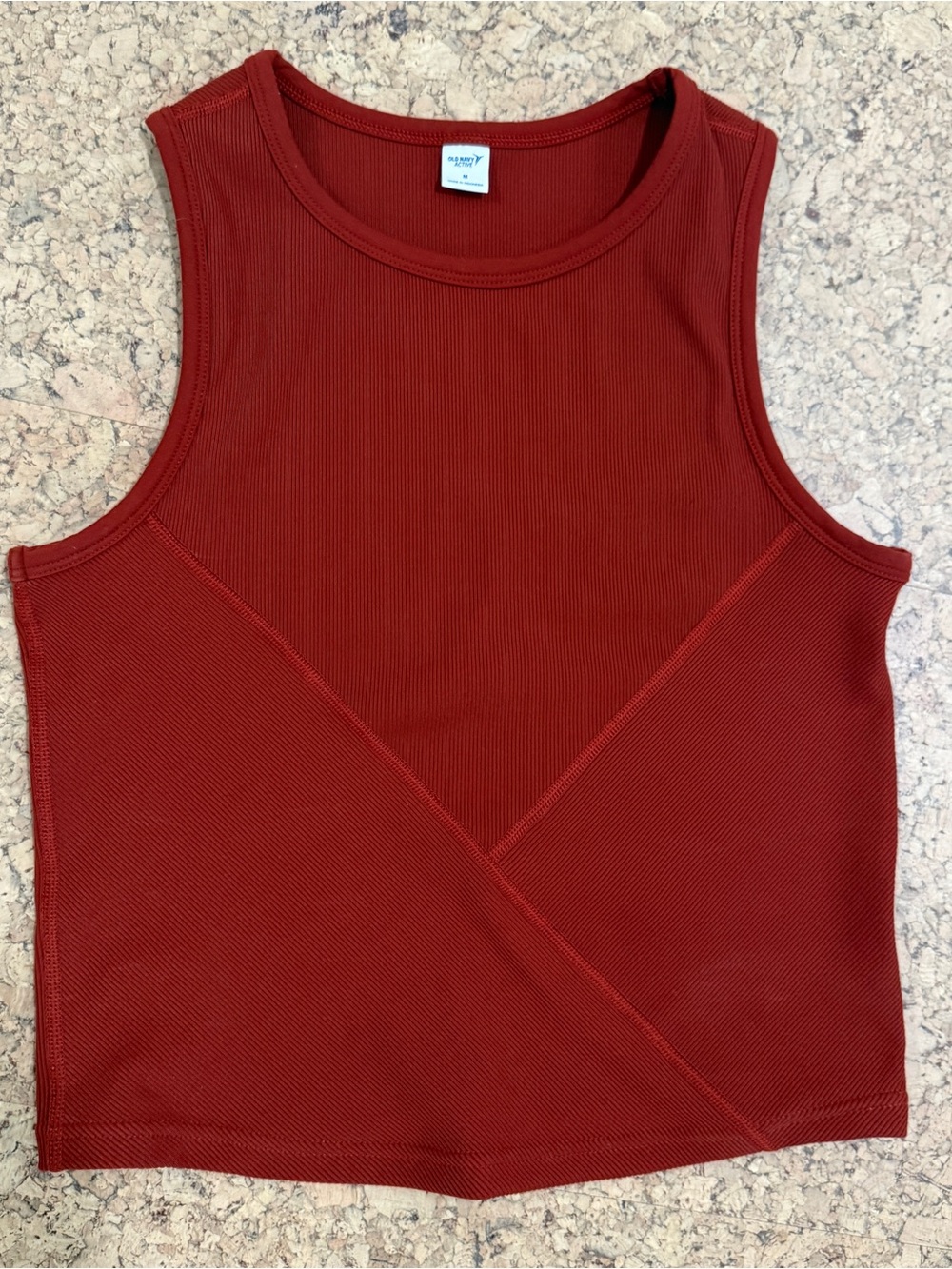 Old Navy Rust Ribbed Tank Top